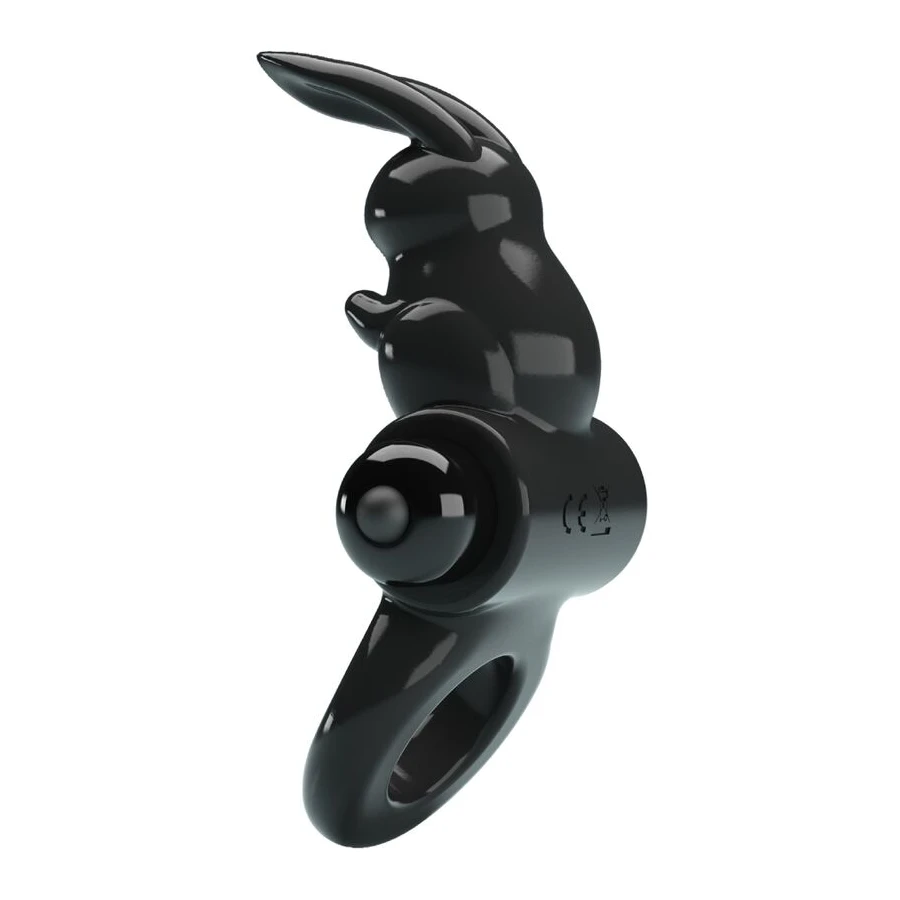 PRETTY LOVE - ANNEAU VIBRATEUR EXCITANT RABBIT 10 VIBRATIONS NOIR